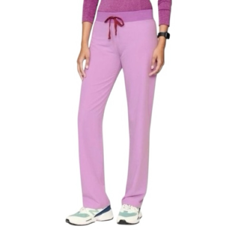 FIGS Livingston FIONx Scrub Pants Dusk Lilac Straight Leg Women’s Large Petite‎